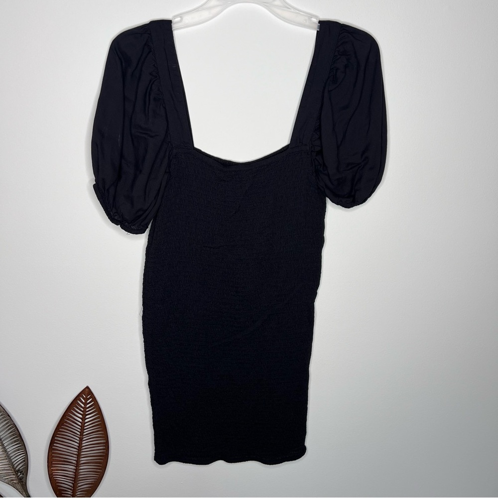 C30 Urban Outfitter Carnation‎ Smocked Puff Sleeve Square Neck Mini Dress - Picture 3 of 7
